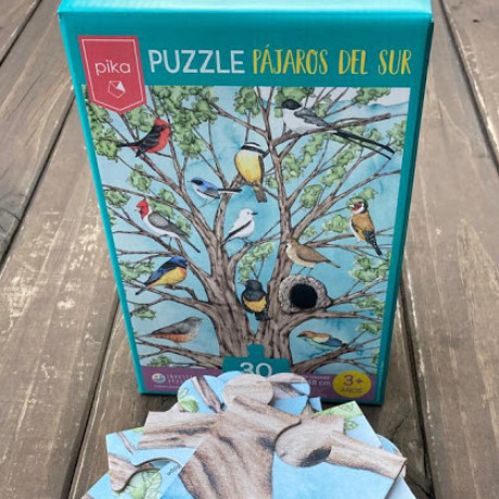 Post destacado de la madriguera libros | Producto: PUZZLE PÁJAROS DEL SUR 30 PIEZAS